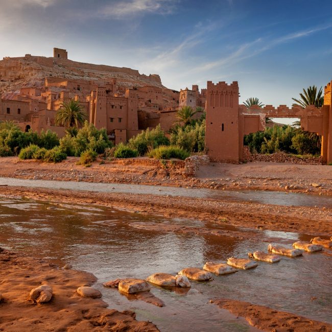 Aït Ben Haddou,Ancient city,river, Morocco, North Africa
